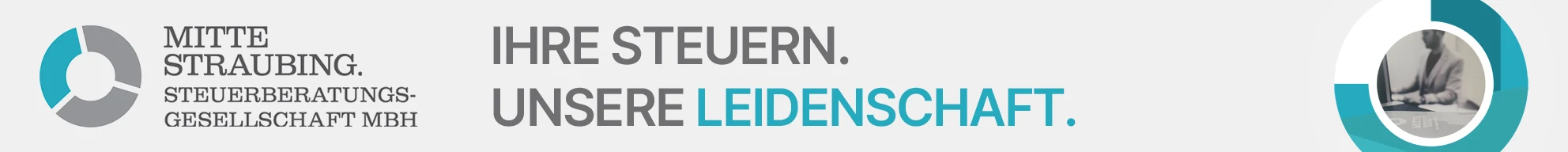 LED-Werbebande für Mitte Straubing Steuerberatungsgesellschaft – Bandenwerbung Design von KKM Media
