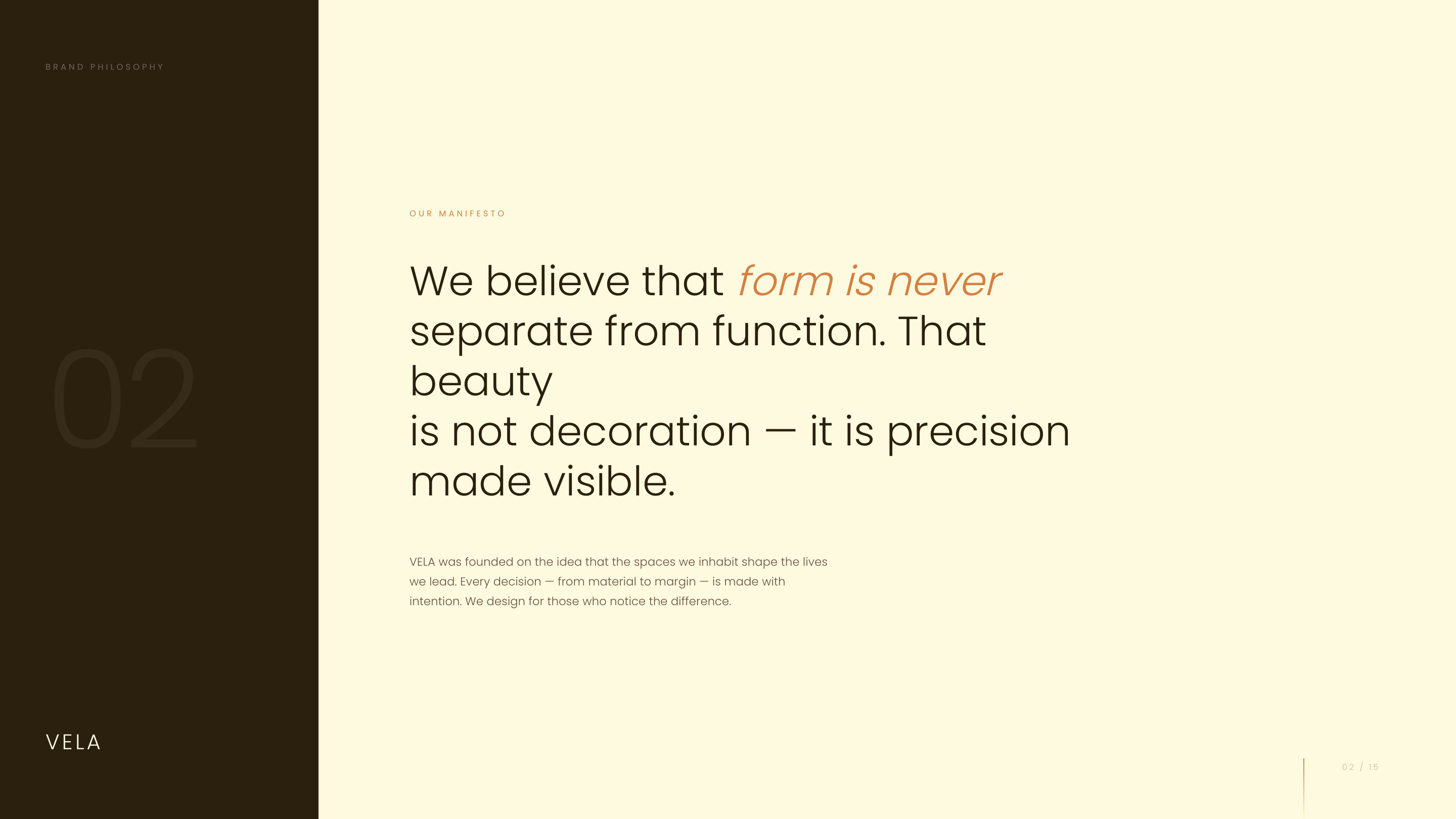VELA Brand Identity Guidelines – Seite 2, Logo Design und Branding durch KKM Media