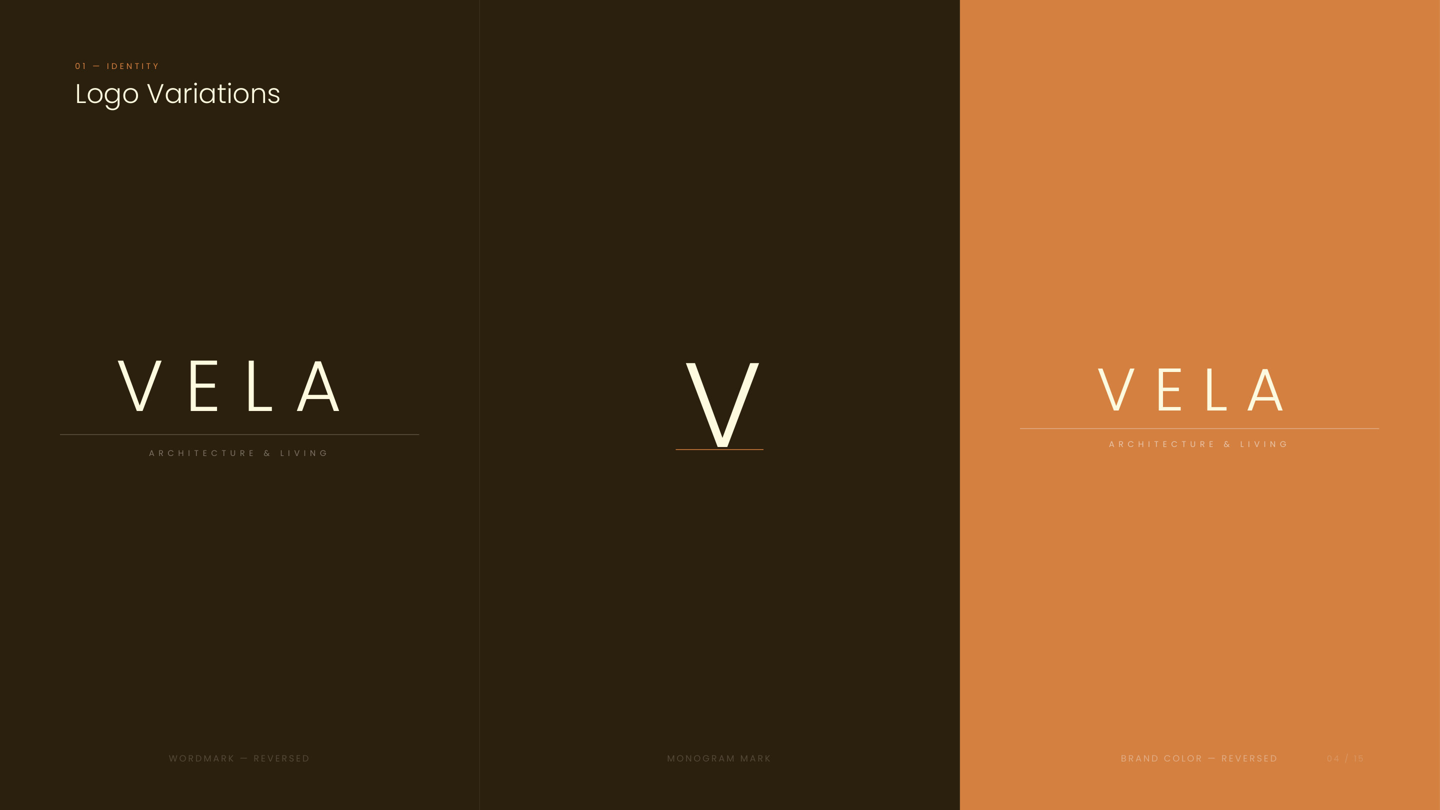 VELA Brand Identity Guidelines – Seite 4, Logo Design und Branding durch KKM Media